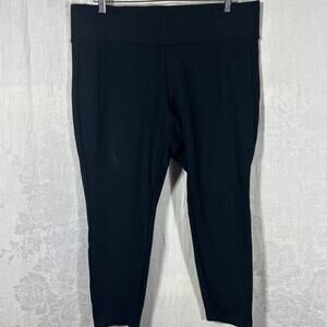 Torrid Pixie Leggings 1R 1X Black Cropped Heavyweight Thick